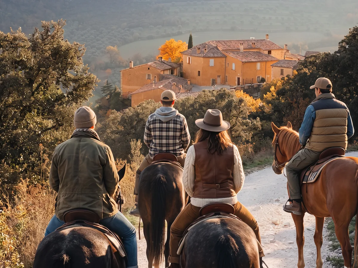 Balade à cheval dans la Drôme, autour de Le Chalon
