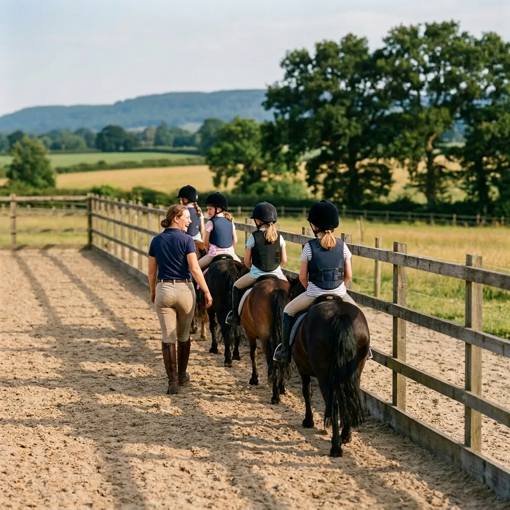 Cours de poney à Le Chalon, Drôme